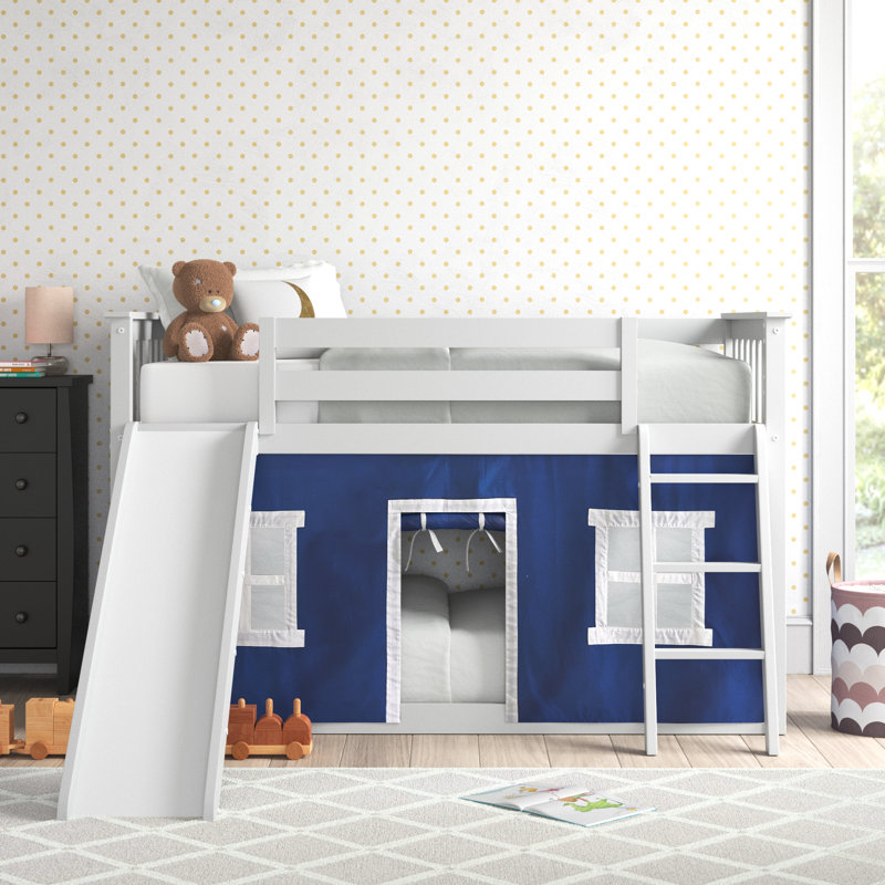 Isabelle & Max™ Meneses Twin Over Twin Solid Wood Standard Bunk Bed by